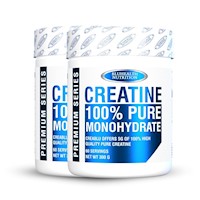 Creatina 100% Monohidratada 300Gr Pack X2